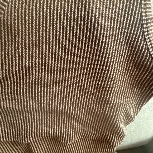 Brown Ribbed tank and midi skirt - Picture 3 of 4
